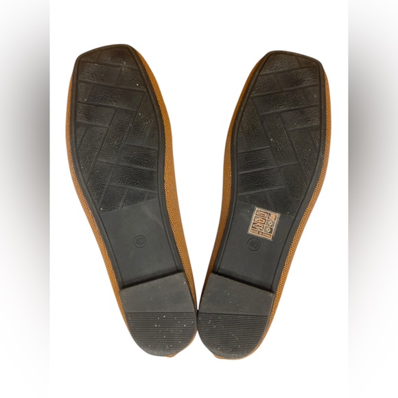 Women’s Square-Round Toe Canvas Stretch Knit Cheetah Brown Flats Loafers SZ 8.5 - Picture 8 of 11